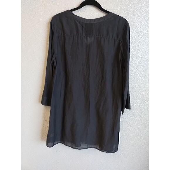 Johnny Was Black Cotton Dress Shear size Med - Picture 5 of 9